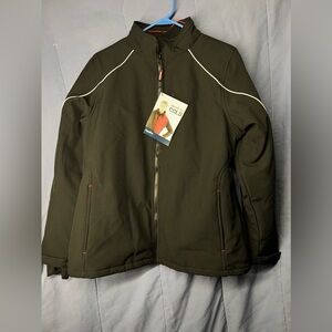 Refrigiwear Mens Softshell Freezer Jacket Coat Black Insulated Zip Up L